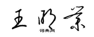 梁錦英王明業草書個性簽名怎么寫