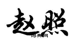 胡問遂趙照行書個性簽名怎么寫