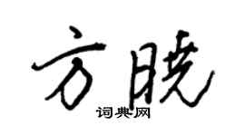 王正良方曉行書個性簽名怎么寫