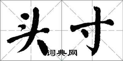 翁闓運頭寸楷書怎么寫