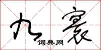 王冬齡九寰草書怎么寫