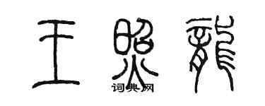 陳墨王照龍篆書個性簽名怎么寫