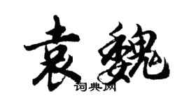 胡問遂袁魏行書個性簽名怎么寫