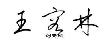 梁錦英王容林草書個性簽名怎么寫