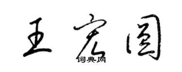 梁錦英王宏圓草書個性簽名怎么寫