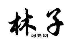 胡問遂林子行書個性簽名怎么寫