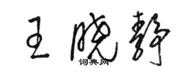 駱恆光王曉靜草書個性簽名怎么寫