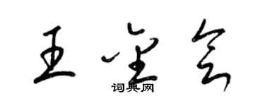 梁錦英王金會草書個性簽名怎么寫