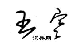 朱錫榮王寒草書個性簽名怎么寫