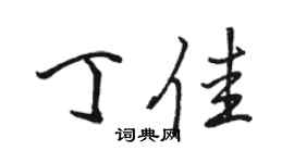 駱恆光丁佳行書個性簽名怎么寫