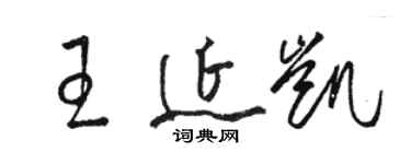 駱恆光王延凱草書個性簽名怎么寫
