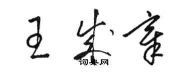 駱恆光王成章草書個性簽名怎么寫