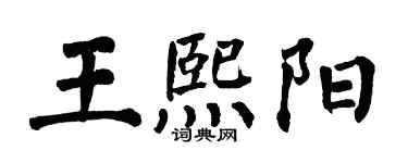 翁闓運王熙陽楷書個性簽名怎么寫