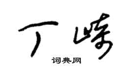 朱錫榮丁崎草書個性簽名怎么寫