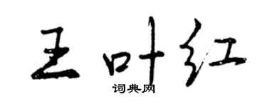 曾慶福王葉紅行書個性簽名怎么寫