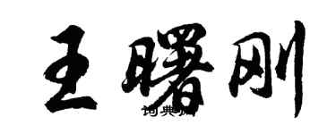 胡問遂王曙剛行書個性簽名怎么寫