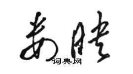 駱恆光婁映草書個性簽名怎么寫