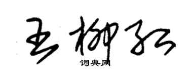 朱錫榮王柳紅草書個性簽名怎么寫