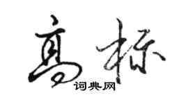 駱恆光高標行書個性簽名怎么寫