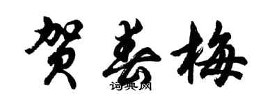 胡問遂賀春梅行書個性簽名怎么寫