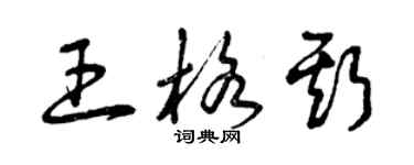 曾慶福王格斯草書個性簽名怎么寫