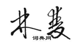 駱恆光林雙草書個性簽名怎么寫