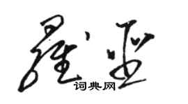 駱恆光羅聖草書個性簽名怎么寫