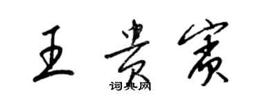 梁錦英王貴賓草書個性簽名怎么寫