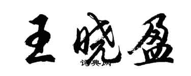 胡問遂王曉盈行書個性簽名怎么寫