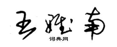 朱錫榮王雅南草書個性簽名怎么寫