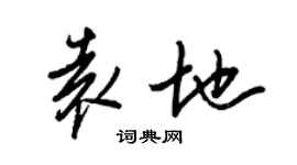 王正良袁地行書個性簽名怎么寫