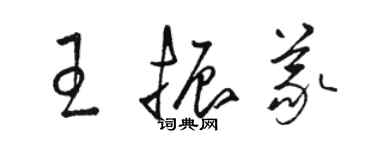 駱恆光王振義草書個性簽名怎么寫