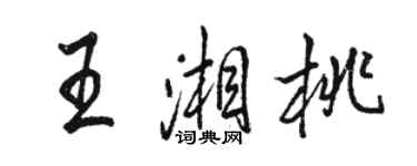 駱恆光王湘桃行書個性簽名怎么寫
