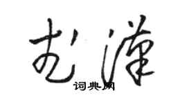 駱恆光武漢草書個性簽名怎么寫