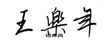 王正良王樂年行書個性簽名怎么寫