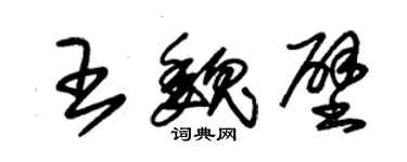 朱錫榮王魏壁草書個性簽名怎么寫