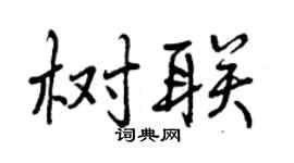曾慶福樹聯行書個性簽名怎么寫