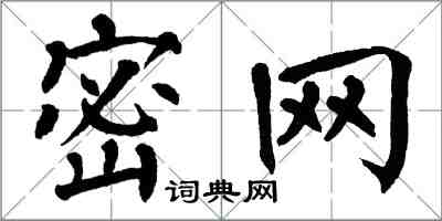 翁闓運密網楷書怎么寫