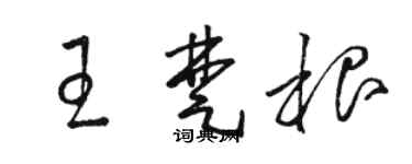 駱恆光王楚根草書個性簽名怎么寫