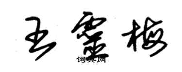 朱錫榮王靈梅草書個性簽名怎么寫