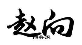 胡問遂趙向行書個性簽名怎么寫