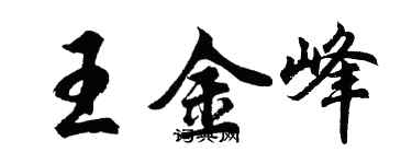胡問遂王金峰行書個性簽名怎么寫