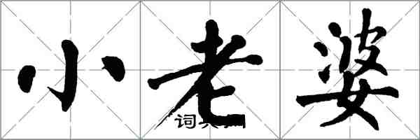翁闓運小老婆楷書怎么寫