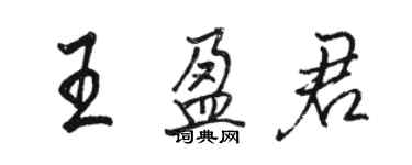 駱恆光王盈君行書個性簽名怎么寫