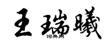 胡問遂王瑞曦行書個性簽名怎么寫