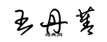 朱錫榮王丹菁草書個性簽名怎么寫