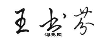 駱恆光王書芬行書個性簽名怎么寫