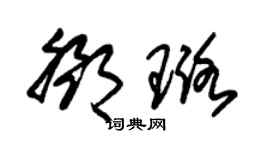 朱錫榮鄧璐草書個性簽名怎么寫