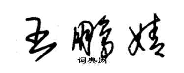 朱錫榮王鵬婧草書個性簽名怎么寫