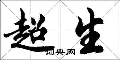 胡問遂超生行書怎么寫